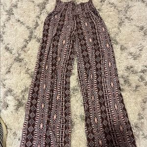 Mossimo Supply Maroon Pattern Pants